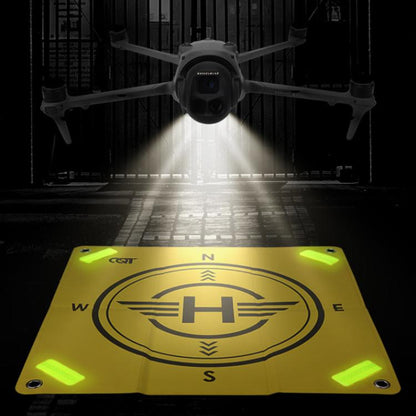 CQT 55cm Universal Reflective Drone Landing Pad Dual-Sided Waterproof Foldable Mat with Ground Pegs(Two-Tone) - Parking Apron by CQT | Online Shopping UK | buy2fix