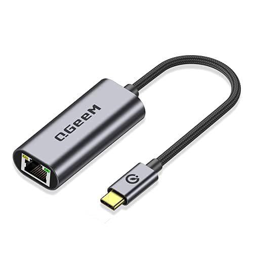 QGeeM  USB-C/Type-C To RJ45 LAN Converter Gigabit Ethernet Adapter for Laptop, PC, Smartphone, Plug & Play Cable Length 15cm - Cable & Adapters by QGeeM | Online Shopping UK | buy2fix