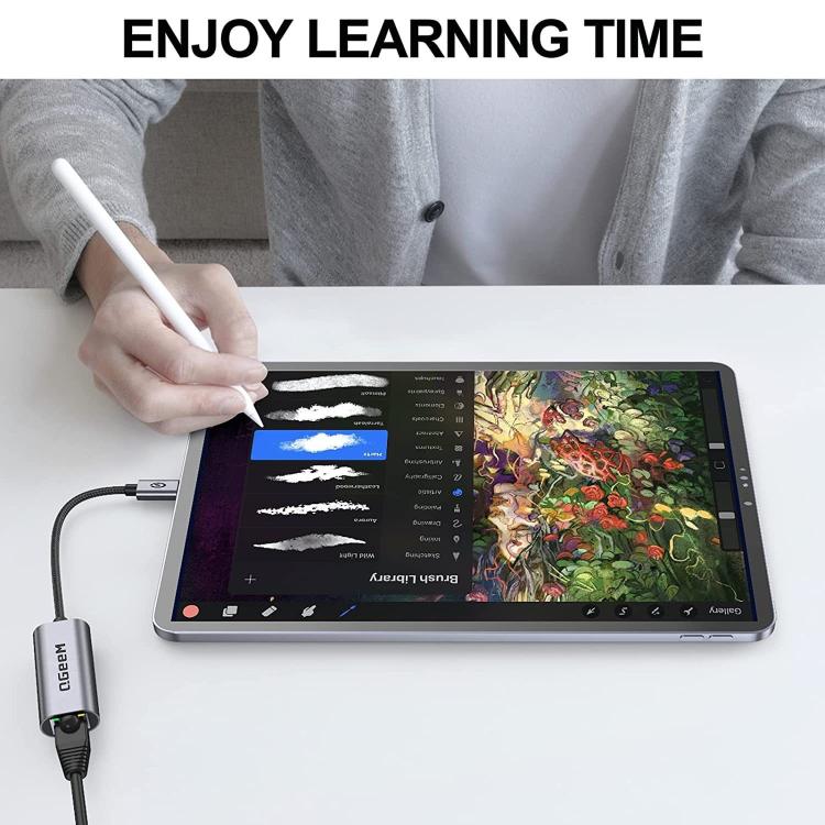 QGeeM  USB-A To RJ45 LAN Converter Gigabit Ethernet Adapter for Laptop, PC, Smartphone, Plug & Play Cable Length 15cm - Cable & Adapters by QGeeM | Online Shopping UK | buy2fix