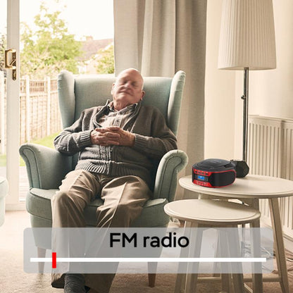 Kuephom W17 Portable Home CD Music Walkman FM Bluetooth Player US Plug - DVD & LCD Player by Kuephom | Online Shopping UK | buy2fix