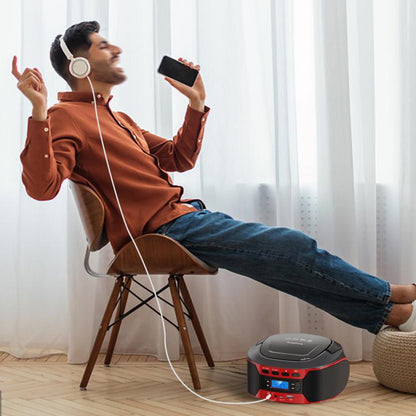 Kuephom W17 Portable Home CD Music Walkman FM Bluetooth Player AU Plug - DVD & LCD Player by Kuephom | Online Shopping UK | buy2fix