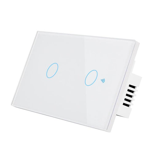 Model 120 US Gauge Graffiti Smart WIFI Single Fire Switch, Spec: 2-Gang White - Smart Switch by buy2fix | Online Shopping UK | buy2fix