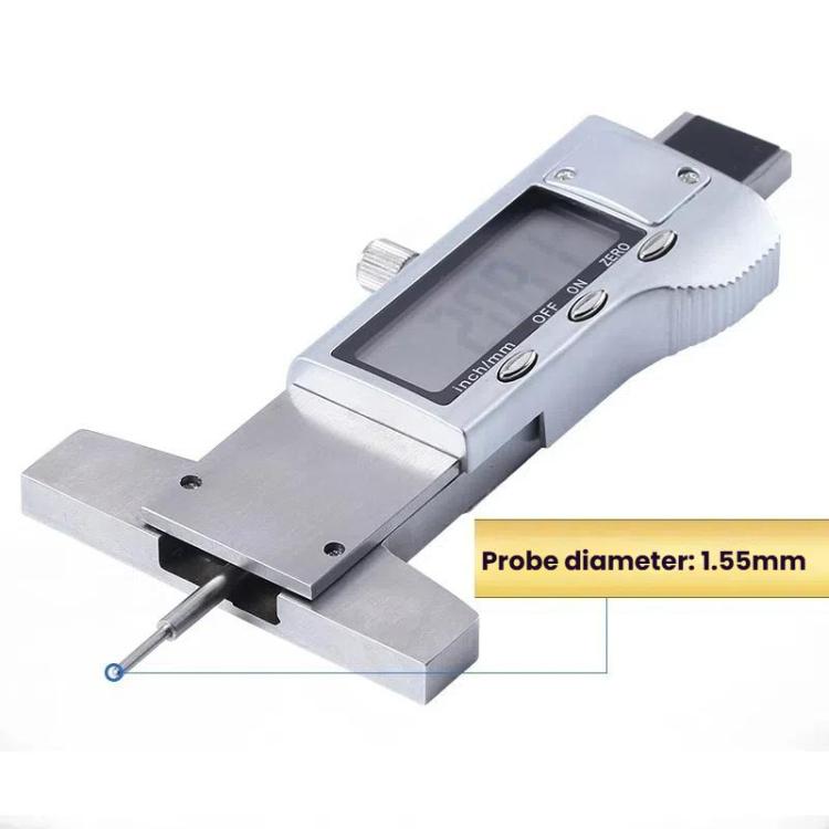 Syntek Electronic Digital Display Tire Tread Depth Caliper 0-25mm Measuring Tread Depth Gauge(All-metal) - Other Tools by Syntek | Online Shopping UK | buy2fix
