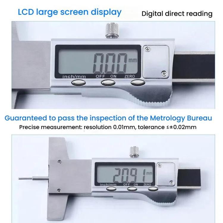 Syntek Electronic Digital Display Tire Tread Depth Caliper 0-25mm Measuring Tread Depth Gauge(All-metal) - Other Tools by Syntek | Online Shopping UK | buy2fix