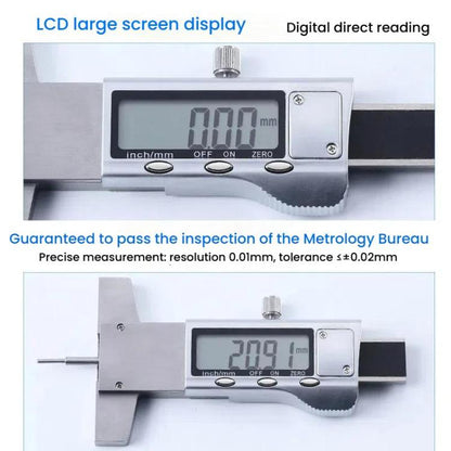Syntek Electronic Digital Display Tire Tread Depth Caliper 0-25mm Measuring Tread Depth Gauge(All-metal) - Other Tools by Syntek | Online Shopping UK | buy2fix