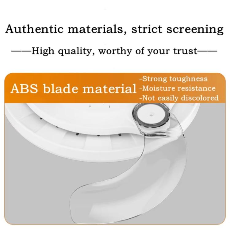 22.5-inch Invisible Blade Ceiling Fan Light with E27 Socket Dimmable LED, 3 Color Temperatures, 3 Speeds, 2H/4H Time(White) - Celling Lights & Chandeliers by buy2fix | Online Shopping UK | buy2fix