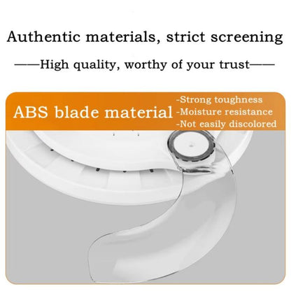 22.5-inch Invisible Blade Ceiling Fan Light with E27 Socket Dimmable LED, 3 Color Temperatures, 3 Speeds, 2H/4H Time(White) - Celling Lights & Chandeliers by buy2fix | Online Shopping UK | buy2fix