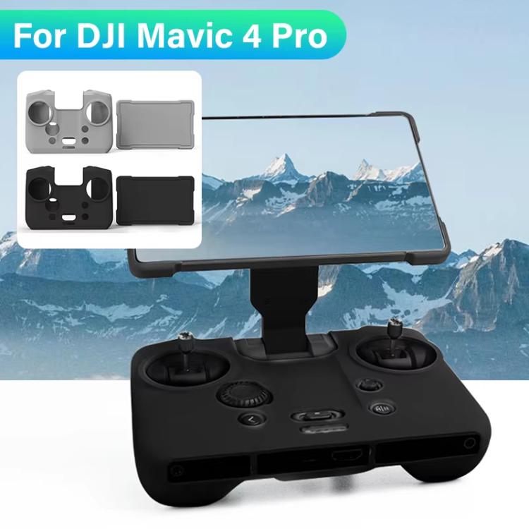 For DJI RC Pro 2 Remote Control Silicone Case Screen and Body Protective Cover(Black) - Others by buy2fix | Online Shopping UK | buy2fix