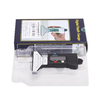 Syntek Digital Depth Ruler 0-25mm Electronic Tire Tread Measuring Ruler(Silver) - Other Tools by Syntek | Online Shopping UK | buy2fix