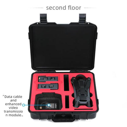For DJI Mavic 4 Pro Fly More Combo RC 2 Explosion-Proof Box EVA Shockproof Storage Case With Shoulder Strap(Black) - Backpacks & Bags by buy2fix | Online Shopping UK | buy2fix