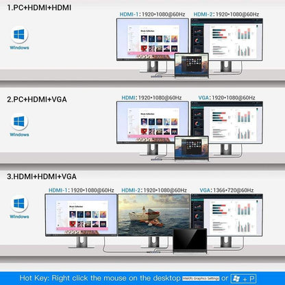 MCY 12-In-1 USB-C Hub With Triple Monitor Support (1000Mbps Lan+VGA+USB3.0/USB2.0+SD/TF+2 HDMI 4K 30Hz+85W PD） - HUB with Lan adapter by MCY | Online Shopping UK | buy2fix