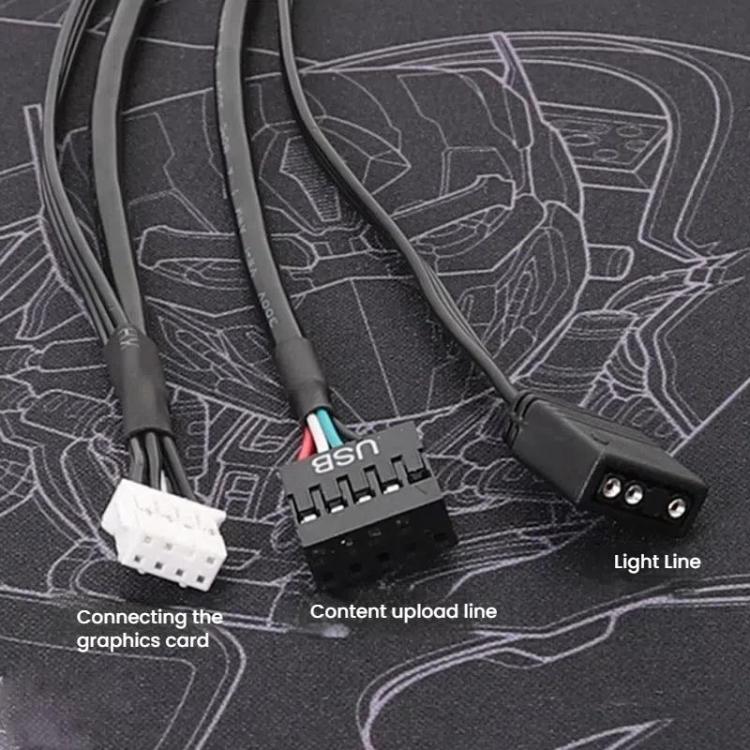 50cm Lighting Cable Content Upload Cable for COLORFUL RTX3090TI / RTX4080 / RTX4070TI / RTX4070 / RTX4090TI / RTX4090 - Others by buy2fix | Online Shopping UK | buy2fix