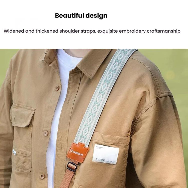 Cwatcun D193 Universal Camera Shoulder Strap Double Locking Portable Camera Accessories - Camera Strap by Cwatcun | Online Shopping UK | buy2fix