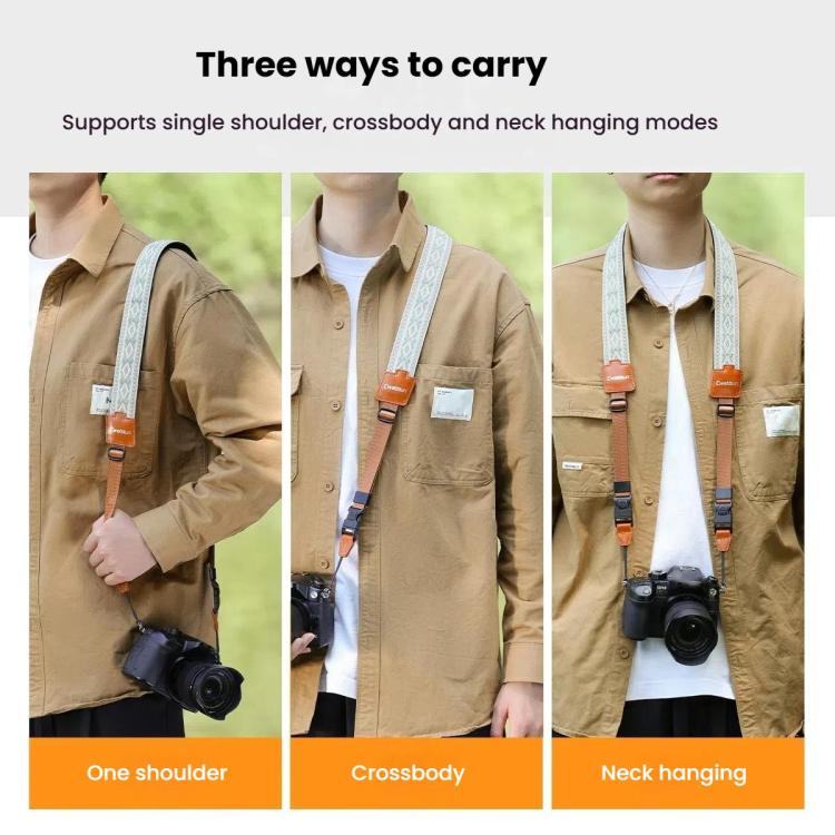 Cwatcun D193 Universal Camera Shoulder Strap Double Locking Portable Camera Accessories - Camera Strap by Cwatcun | Online Shopping UK | buy2fix
