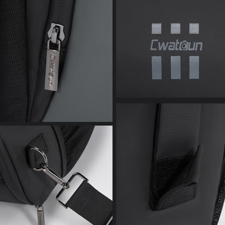 Cwatcun D1 Large Lightweight Portable Leather Film Material Camera Crossbody Bag - Strap Satchel by Cwatcun | Online Shopping UK | buy2fix