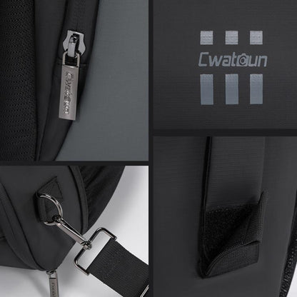 Cwatcun D1 Small Lightweight Portable Leather Film Material Camera Crossbody Bag - Strap Satchel by Cwatcun | Online Shopping UK | buy2fix