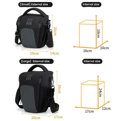 Cwatcun D1 Small Lightweight Portable Leather Film Material Camera Crossbody Bag - Strap Satchel by Cwatcun | Online Shopping UK | buy2fix