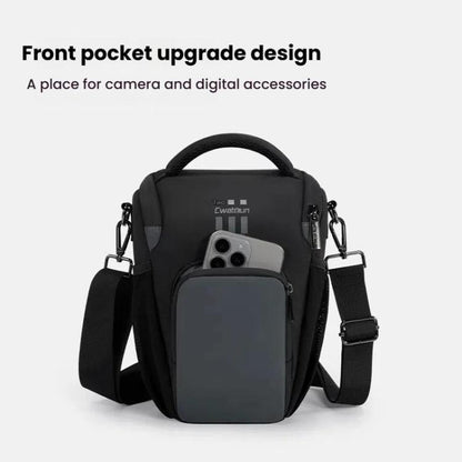 Cwatcun D1 Large Lightweight Portable Leather Film Material Camera Crossbody Bag - Strap Satchel by Cwatcun | Online Shopping UK | buy2fix