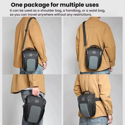 Cwatcun D1 Small Lightweight Portable Leather Film Material Camera Crossbody Bag - Strap Satchel by Cwatcun | Online Shopping UK | buy2fix