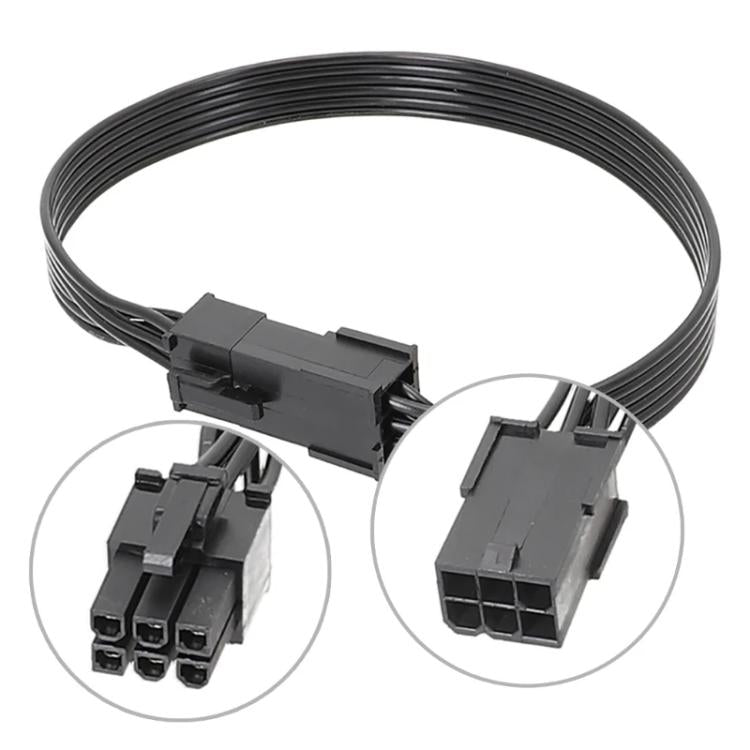 30cm Computer Connection Cable 6 Pin Graphics Card Power Cable - Power Cord by buy2fix | Online Shopping UK | buy2fix