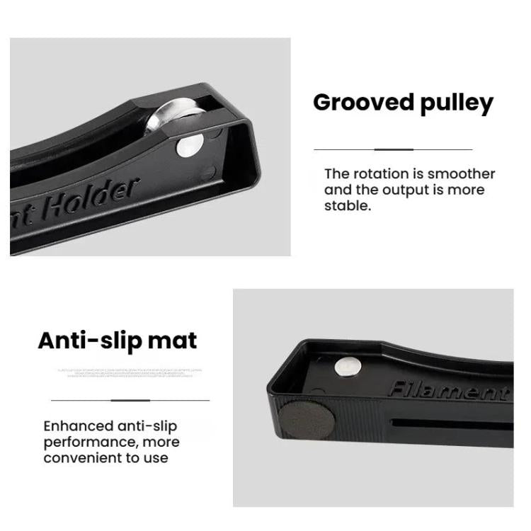 Adjustable 3D Printer Filament Holder for PLA/ABS Universal FDM Spool Rack with Anti-Tangle Design(Black) - Parts by buy2fix | Online Shopping UK | buy2fix