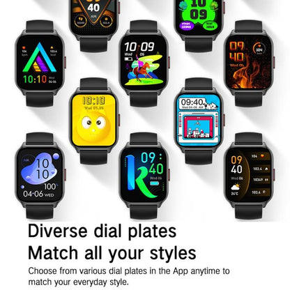 Blood Oxygen / Sleep / Heart Rate Health Monitoring Smart Watch Square Sports Double Strap Watch(Gold Steel+Silicone Pink) - Smart Watches by buy2fix | Online Shopping UK | buy2fix