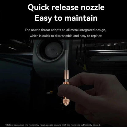 1.75/0.2mm All-in-One Chrome Zirconium Copper Nozzle for Creality Ender-3 V3/K1C/K1 Max 3D Printers - Parts by buy2fix | Online Shopping UK | buy2fix