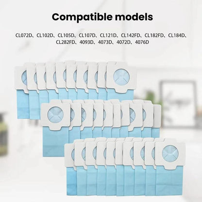 3pcs /Pack Dust Bags for Makita CL102/CL104/CL107/CL182 Vacuum Cleaners(Blue) - Other Accessories by buy2fix | Online Shopping UK | buy2fix