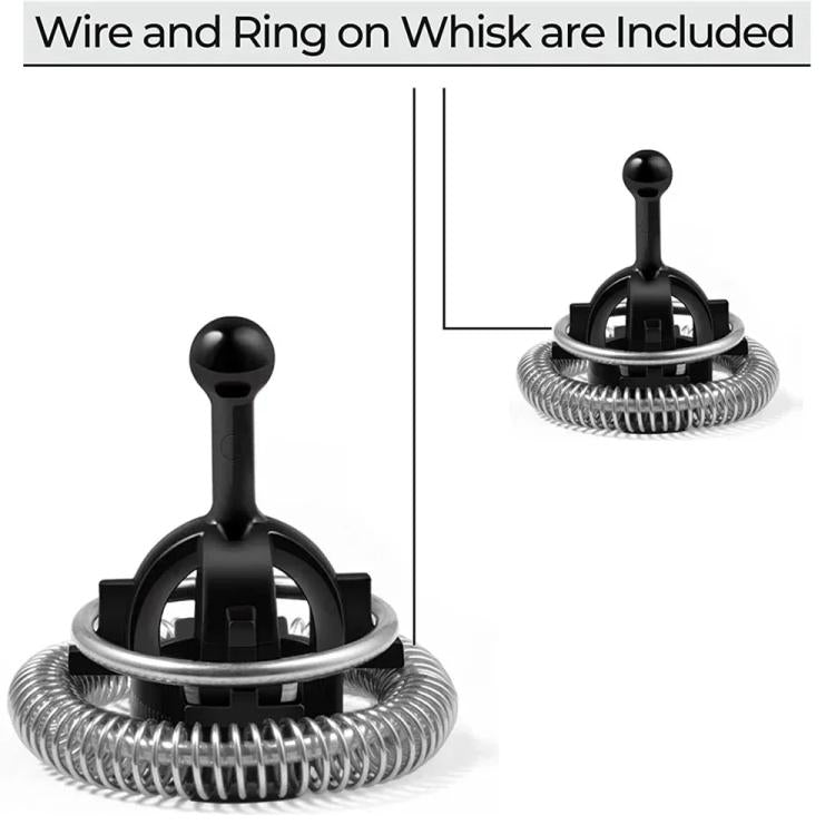 For Nespresso Aeroccino 3 / Aeroccino 4 Milk Frother Attachment Replacement for Hot/Cold Foam Quick Frothing(Black) - Coffee Machine Parts by buy2fix | Online Shopping UK | buy2fix