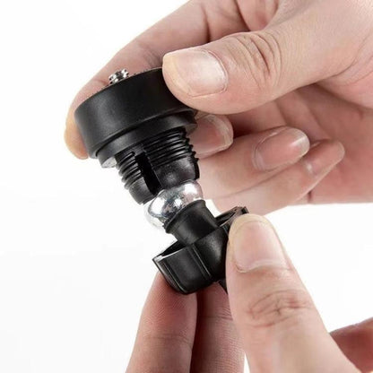 3pcs 1/4 Screw Connector Car Tuning Accessories Plastic Head 17mm Ball Head Cell Phone Holder(White) - Universal Car Holders by buy2fix | Online Shopping UK | buy2fix