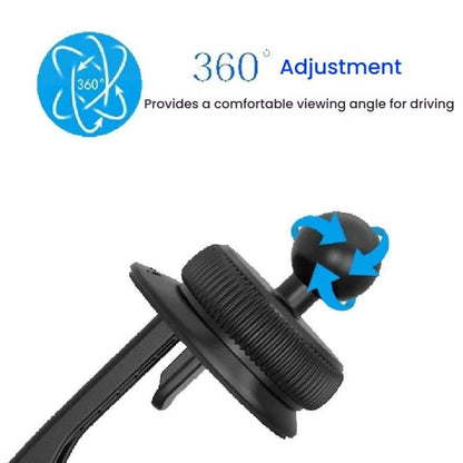 MagSafe Magnetic Holder Car Air Conditioning Vent Mount, Style: CD Pattern Magnetic Suction Head+Triangle Hook - Universal Car Holders by buy2fix | Online Shopping UK | buy2fix