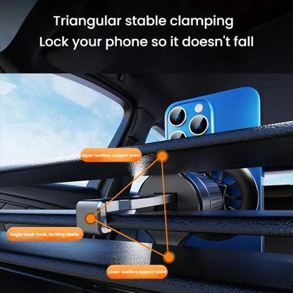 MagSafe Magnetic Holder Car Air Conditioning Vent Mount, Style: Mirror Magnetic Head+Triangle Hook - Universal Car Holders by buy2fix | Online Shopping UK | buy2fix