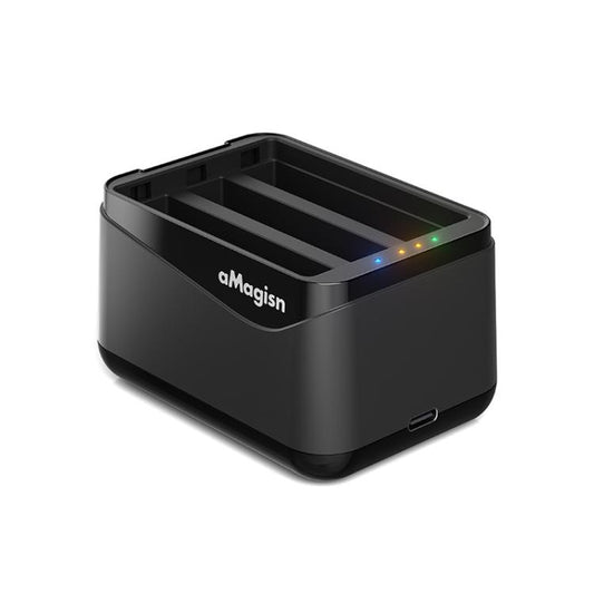 For Insta360 X5 Camera AMagisn Battery Charger Fast Charging Station For 3 Batteries Simultaneously - Others by aMagisn | Online Shopping UK | buy2fix