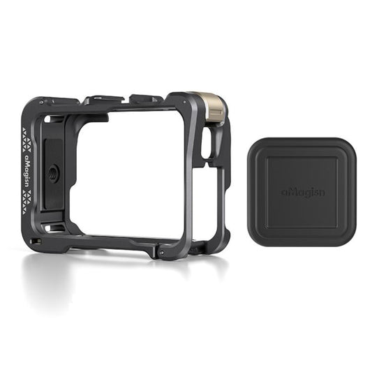 For Insta360 Ace Pro 2 / Ace Pro Camera AMagisn Quick Release Metal Cage Horizontal & Vertical Shooting Protective Frame(Charcoal Metallic) - Mount & Holder by aMagisn | Online Shopping UK | buy2fix