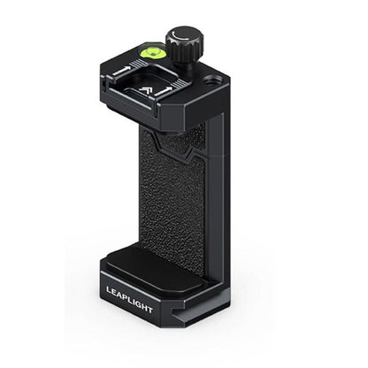 Leaplight Dual Cold Shoe All-Metal Phone Mount with 4x1/4 Inch Screw Ports & Arri Locating Holes(Black) - Stand by Leaplight | Online Shopping UK | buy2fix