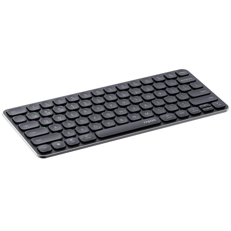 Rapoo E9000G Wireless Bluetooth Keyboard Computer Laptop Cell Phone Keyboard(Dark Gray) - Wireless Keyboard by Rapoo | Online Shopping UK | buy2fix