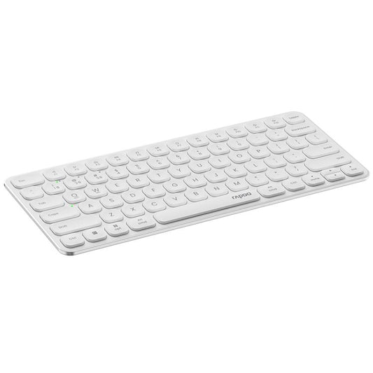 Rapoo E9000G Wireless Bluetooth Keyboard Computer Laptop Cell Phone Keyboard(White) - Wireless Keyboard by Rapoo | Online Shopping UK | buy2fix