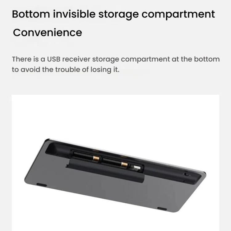 Rapoo E9000G Wireless Bluetooth Keyboard Computer Laptop Cell Phone Keyboard(White) - Wireless Keyboard by Rapoo | Online Shopping UK | buy2fix