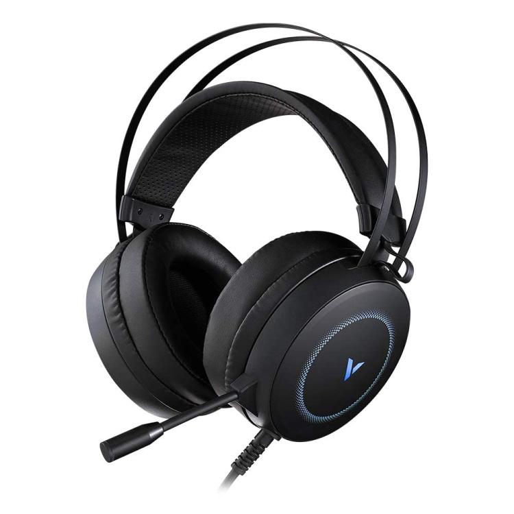 Rapoo VH160 Gaming Headset RGB PC Virtual 7.1 Channel Noise Reduction Headset With MIC(Black) - Multimedia Headset by Rapoo | Online Shopping UK | buy2fix