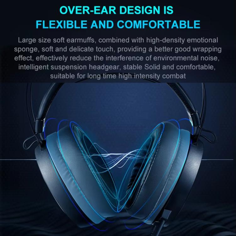 Rapoo VH160 Gaming Headset RGB PC Virtual 7.1 Channel Noise Reduction Headset With MIC(Black) - Multimedia Headset by Rapoo | Online Shopping UK | buy2fix