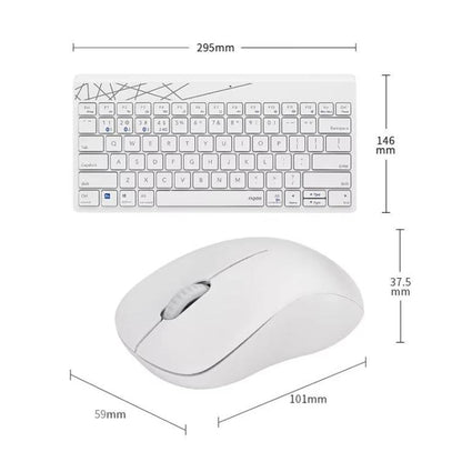 Rapoo 8000GT Bluetooth / 2.4G Wireless Keyboard Mice Set Laptop Tablet Cell Phone Keyboard And Mouse(White) - Wireless Keyboard by Rapoo | Online Shopping UK | buy2fix