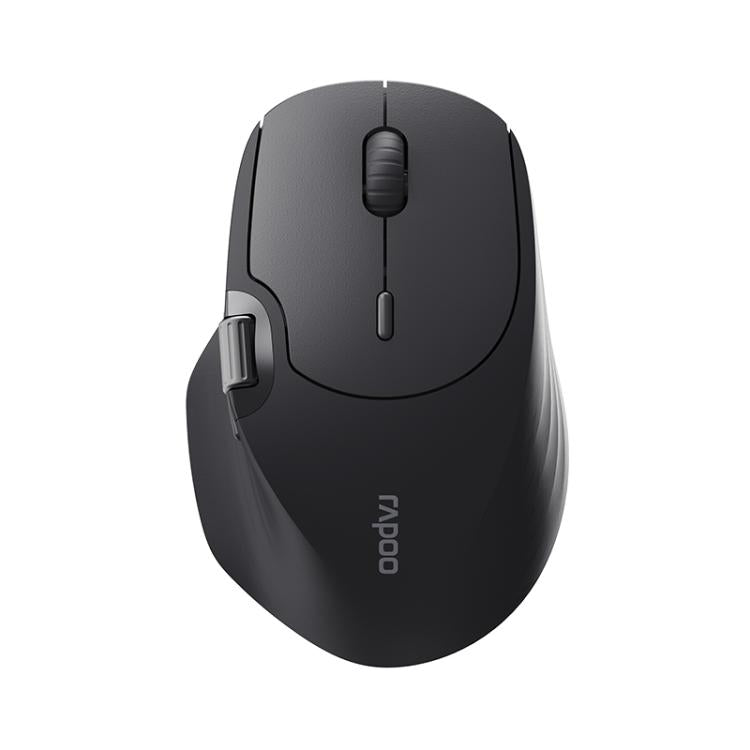 Rapoo MT560 3-Mode Wireless Bluetooth Mouse Ergonomic Desktop Laptop Mouse(Black Gray) - Wireless Mice by Rapoo | Online Shopping UK | buy2fix