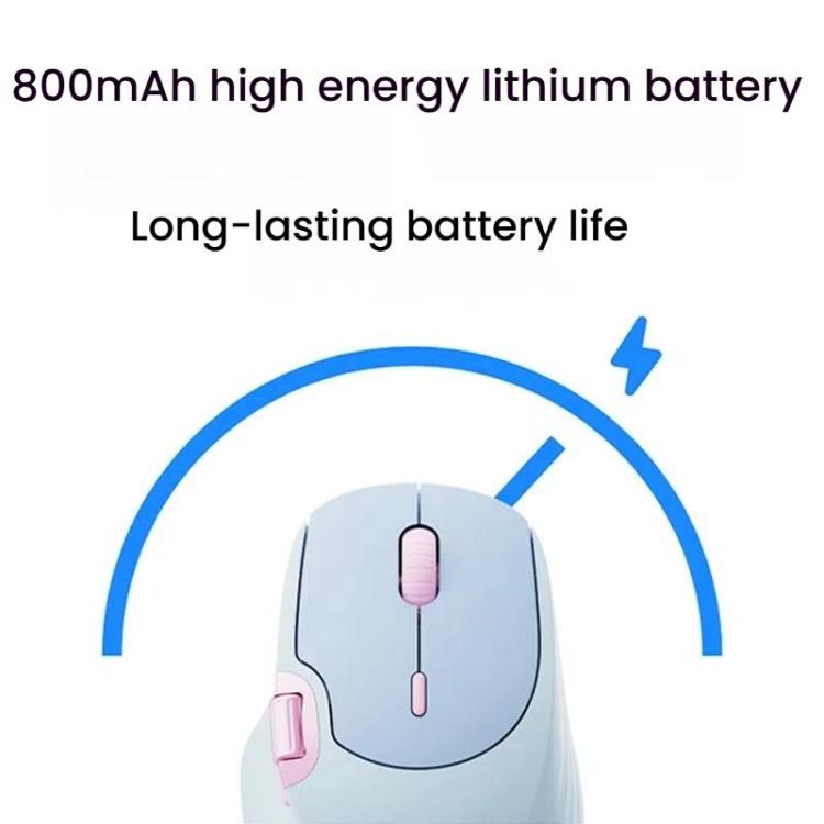 Rapoo MT560 3-Mode Wireless Bluetooth Mouse Ergonomic Desktop Laptop Mouse(Milk Tea) - Wireless Mice by Rapoo | Online Shopping UK | buy2fix