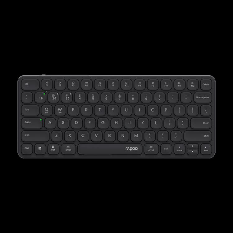 Rapoo E9050L Tri-mode Bluetooth Wireless Keyboard Silent Laptop Keyboard(Dark Gray) - Wireless Keyboard by Rapoo | Online Shopping UK | buy2fix