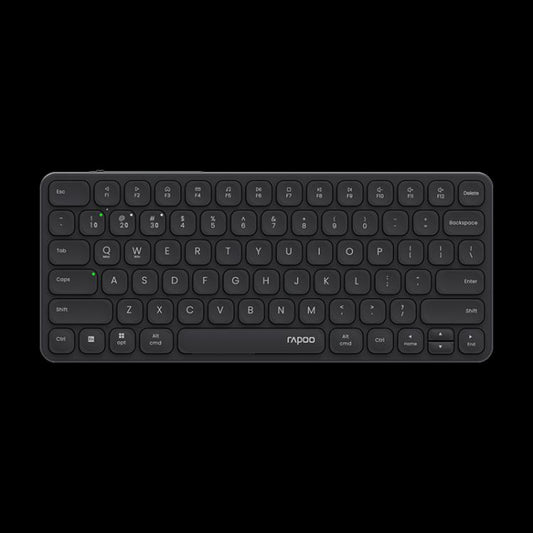 Rapoo E9050L Tri-mode Bluetooth Wireless Keyboard Silent Laptop Keyboard(Dark Gray) - Wireless Keyboard by Rapoo | Online Shopping UK | buy2fix