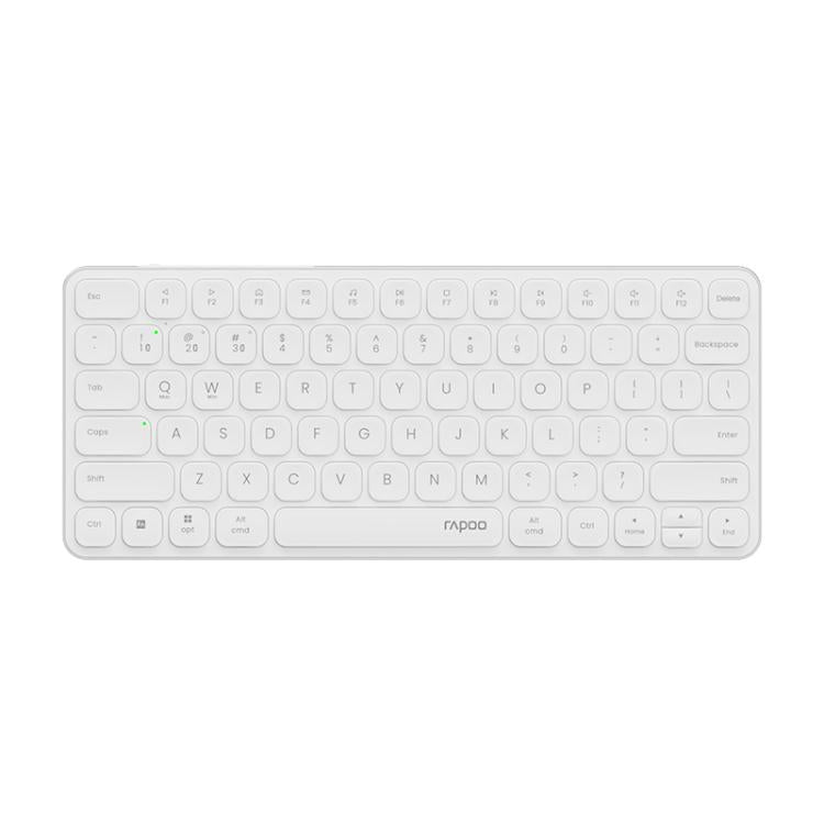 Rapoo E9050L Tri-mode Bluetooth Wireless Keyboard Silent Laptop Keyboard(White) - Wireless Keyboard by Rapoo | Online Shopping UK | buy2fix