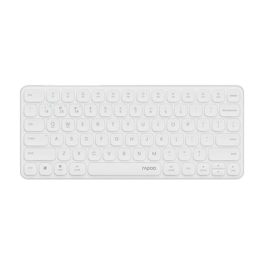 Rapoo E9050L Tri-mode Bluetooth Wireless Keyboard Silent Laptop Keyboard(White) - Wireless Keyboard by Rapoo | Online Shopping UK | buy2fix