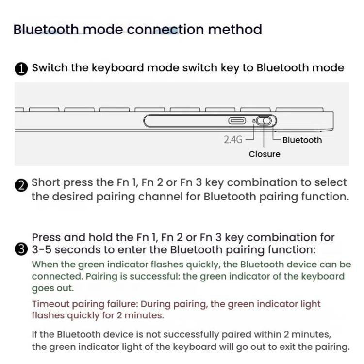 Rapoo E9050L Tri-mode Bluetooth Wireless Keyboard Silent Laptop Keyboard(White) - Wireless Keyboard by Rapoo | Online Shopping UK | buy2fix