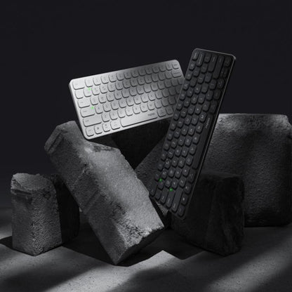 Rapoo E9050L Tri-mode Bluetooth Wireless Keyboard Silent Laptop Keyboard(White) - Wireless Keyboard by Rapoo | Online Shopping UK | buy2fix