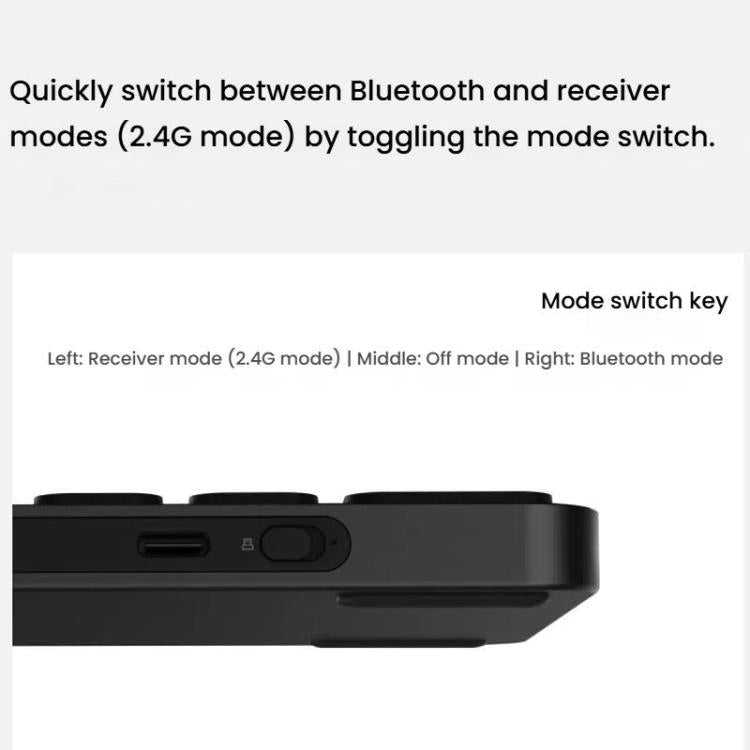 Rapoo E9050L Tri-mode Bluetooth Wireless Keyboard Silent Laptop Keyboard(Dark Gray) - Wireless Keyboard by Rapoo | Online Shopping UK | buy2fix